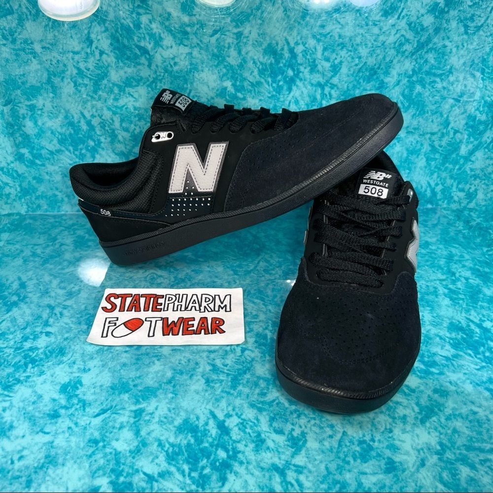 New Balance Numeric Westgate 508 ‘Black’  Suede Low Top Cushioned Skate Shoes